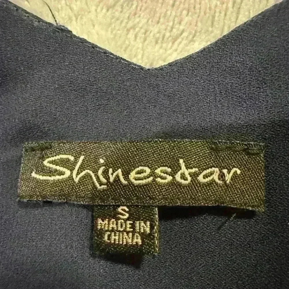 Women’s Blue Shinestar Blouse - Picture 3 of 6